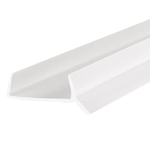 STEIGNER Guarnizione PVC per zoccolo cucina 18mm / 19mm, longitud 150cm, Bianco