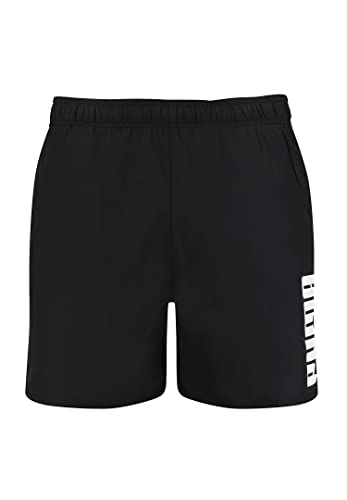 PUMA Uomo Swim Men's Mid Shorts Pantaloncini da tavola, Nero, L