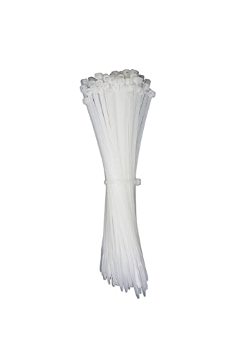LPGLed | Fascette in nylon per cablaggio - confezione da 100 pezzi - maggiore tenuta - professionali - bianche (4x200mm)