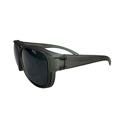 ActiveSol Sovraocchiali da sole di design | Occhiali modello aviatore | Occhiali da sole sovrapponibili con protezione UV400 | Categoria 4 - EXTRA DARK | polarizzati | 24 grammi