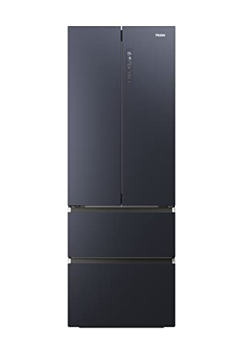 Haier HFW7720ENMB frigorifero combinato/French Door/Colore: Nero / 477 Litri/MyZone Plus/Humidity Zone/Smart Home: Wi-Fi integrato, controllo anche tramite app hOn