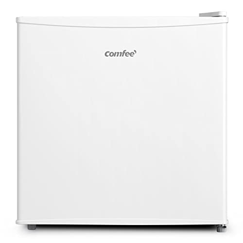 COMFEE’ RCU40WH1(E) 31L Mini Freezer, Congelatore Piccolo con Porta Reversibile, Congelatore da Tavolo Compatto, Risparmio Energetico, Colore Bianco