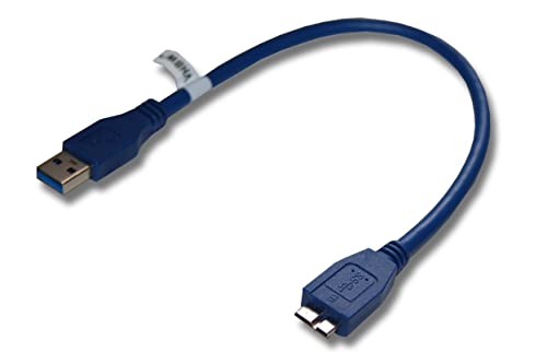 vhbw micro USB 3.0 dati ricarica adattatore cavo blu compatibile con Samsung Galaxy Note Pro 12.2 SM-P900 32GB LTE ecc. sostituisce Samsung ET-DQ11Y1WEGWW.