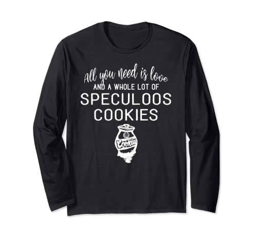 Amo i biscotti Speculoos per gli amanti dei biscotti! Maglia a Manica