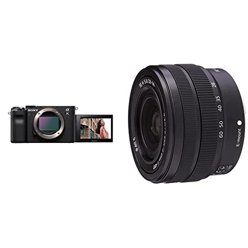 Sony Alpha 7 C - Fotocamera Digitale Mirrorless Full-frame, compatta e leggera, Real-time Autofocus, 24.2 MP(Nero) & SEL-2860 - Obiettivo con Zoom 28-60 mm F4-5.6