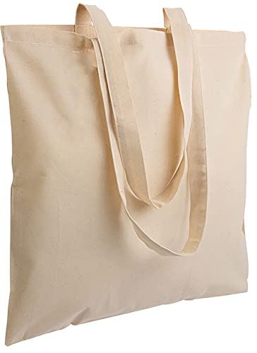 Generico Artexia Borsa Shopper Donna Tote Bag Shopper Cotone The Tote Bag Borsa di Stoffa Borsa di Tela (Naturale 220 gr/m2)