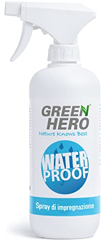 Green Hero Spray Impermeabilizzante per Tessuti e Pelle, 500 ml, senza Gas Propellente - Spray Sigillante Impermeabile con Nanotecnologia - Contro Sporco e Umidità