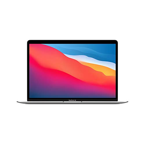 Apple PC Portatile MacBook Air 2020: Chip Apple M1, Display Retina 13', 8GB RAM, 256GB SSD, Tastiera retroilluminata, Videocamera FaceTime HD, Touch ID - Argento