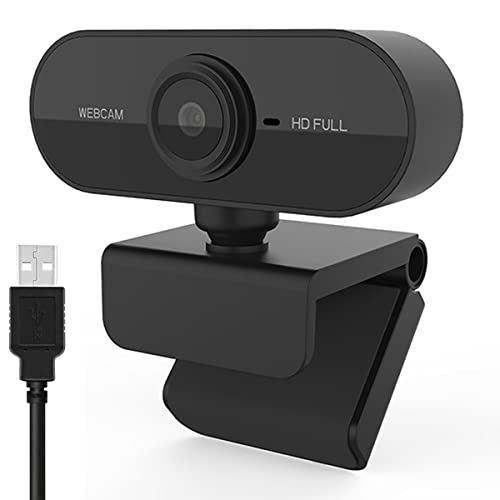 Webcam PC con microfono usb webcam,web cam Full HD 1080p webcam usb Fotocamera Webcam PC Laptop Desktop Computer webcam 360° regolabile per Zoom YouTube Gaming Twitch PC/Mac