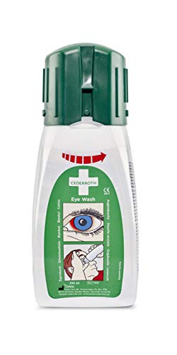 Cederroth ® | Lavaocchi portatile 235 ml | Il lavaggio oculare ha un effetto neutralizzante sugli schizzi di alcali e acidi per aiutare a riportare l'equilibrio del pH a neutro | 235 ml