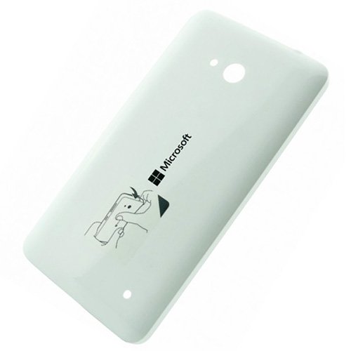 Copribatteria originale per Microsoft Lumia 640 Dual Sim, colore: bianco, cover posteriore copribatteria