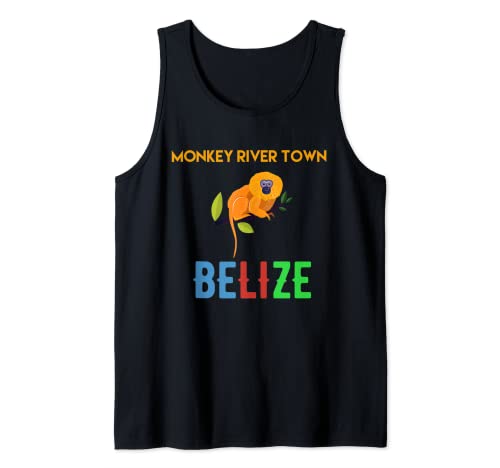 Monkey River Town Belize Howler scimmia vacanza souvenir Canotta