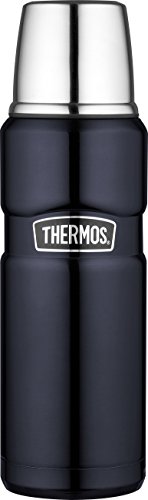 Thermos, Bottiglia Isolante Stainless King, in Acciaio Inox Satinato, capacità 0,47 l, codice Prodotto 4003.205.047, Blu, 4003.256.047