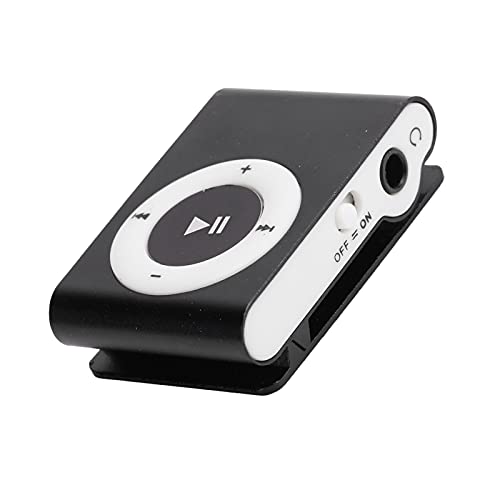 Lettore MP3 da 8 GB, Lettore Musicale Digitale Portatile con Auricolare e Cavo USB, Lettore Multimediale di Musica Mini Schermo LCD con Clip Posteriore per lo Sport Mini MP3(nero)