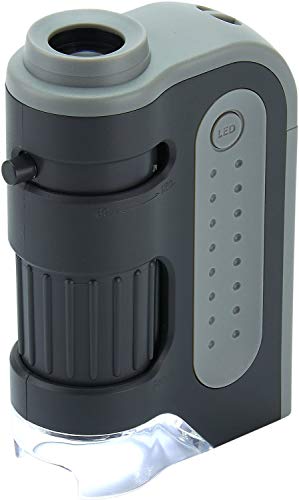 Carson MM-300 MicroBrite Plus - Microscopio tascabile con illuminazione LED, 60x-120x