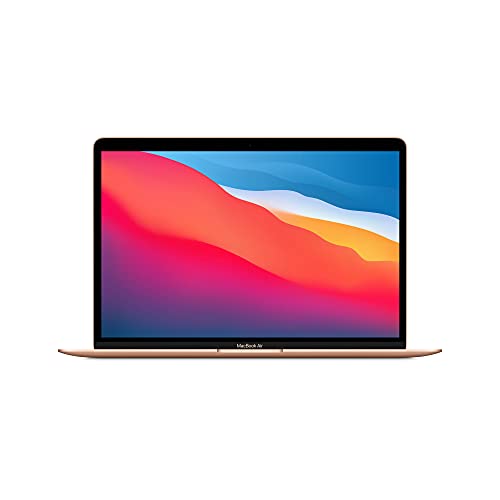 Apple PC Portatile MacBook Air 2020: Chip Apple M1, Display Retina 13', 8GB RAM, 256GB SSD, Tastiera retroilluminata, Videocamera FaceTime HD, Touch ID- Oro