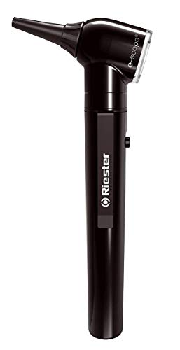 Riester 2101-200 e-scope otoscopio, illuminazione diretta, lampadi a vuoto, nero, in borsa