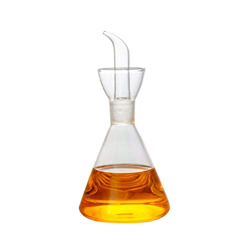HEMOTON 125ml Bottiglia Dispenser per Olio doliva Bottiglia di Olio in Vetro Non sgocciola, Contenitore per Olio vegetale
