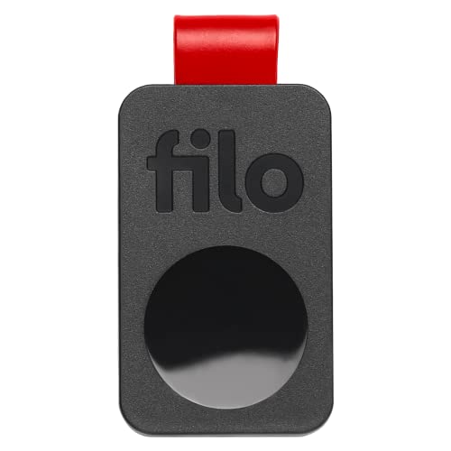 Filo Tag - Localizzatore Bluetooth per Chiavi - Batteria Sostituibile - per iOS e Android - Colore Nero