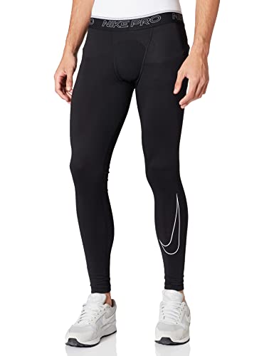 Nike Dry Fit Leggings, Black/White, XL Uomo