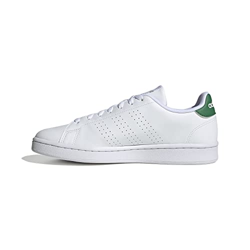 adidas Advantage GZ5300, Scarpe da Tennis Uomo, Bianco/Bianco/Verde, 44 EU