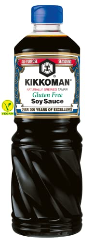 KIKKOMAN Tamari Glutine salsa di soia 1 Litro (1L)