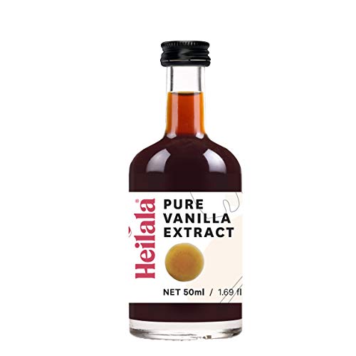 HEILALA - Estratto di vaniglia puro - Estratto di vaniglia Bourbon senza zucchero per la cottura, realizzato con baccelli di vaniglia di provenienza etica e selezionati a mano - 50 ml
