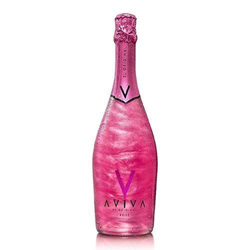 AVIVA ROSE GLITTER - bevanda aromatizzata glitter rosa con brillantini 5,5% - 0,75 L