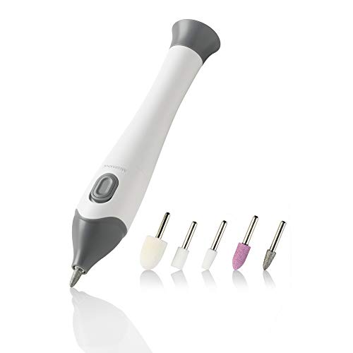 Medisana MP 810 Set per Manicure e Pedicure Elettrica con 5 Accessori per La Cura delle Unghie, per Unghie, Cuticole e Calli