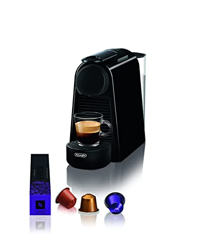 Nespresso Essenza Mini EN85.B, Macchina da Caffè di De'Longhi, Sistema Capsule Nespresso, Serbatoio acqua 0.6L, Nero