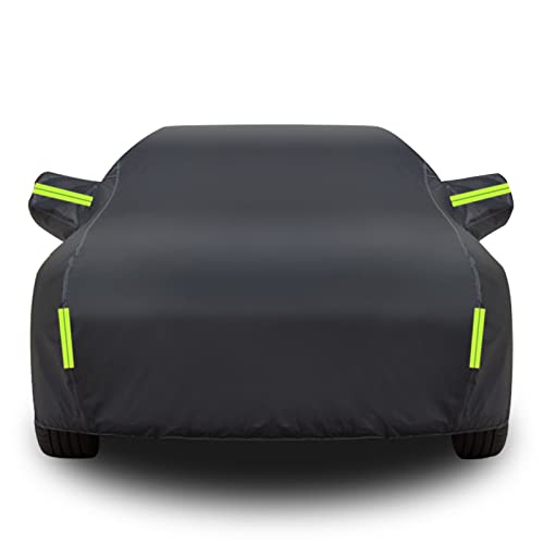 Telo copriauto per Audi E-Tron GT E-Tron S,Copertura per Auto Impermeabile Anti UV Vento Antipolvere a 6 Strati con Cerniera e Felpat(Color:A,Size:E-Tron GT)