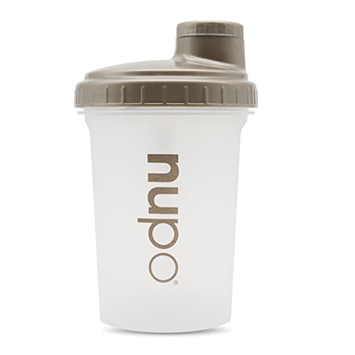 Nupo Miscelatore trasparente - Shaker di proteine di alta qualità | 500 ml | Senza BPA | Funzione di miscelazione di alta gamma con pallina mescolatrice per frullati dietetici cremosi