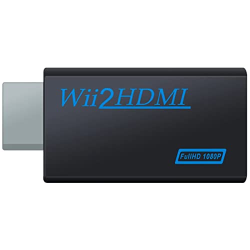 wii hdmi adattatore wii console convertitore video Full HD 1080P/720P con porta e uscita audio da 3,5 mm Adatto per Nintendo wii u, giochi wii, connettori wii, monitor TV e proiettori