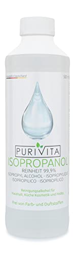 Purivita - Isopropanolo 99,9% alcool isopropilico, 500 ml