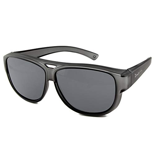 ActiveSol Sovraocchiali da sole di design | Occhiali modello aviatore | Occhiali da sole sovrapponibili con protezione UV400 | polarizzati | 24 grammi