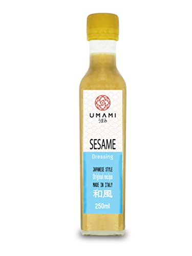 Umami Salsa di Sesamo Tostato giapponese (Kingoma Dressing) 250 ml - usiamo Sesamo Biologico tostato a bassa temperatura e Soia Giapponese