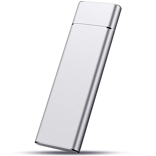 Bias&Belief Solid State Drive SSD Esterno Disco Rigido Esterno Ad Alta velocità di Lettura Portatile USB 3.1 2TB 4TB 6TB 8TB per PC Laptop per MacBook,2TB,Silver
