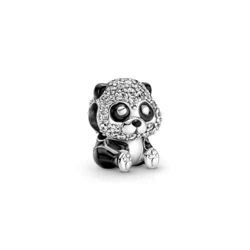 BESTLOVE Sparkling Pandas Charm compatible for Pandora Charms Women Bracelets DIY Bead birthday Valentine's Day jewelry Gift