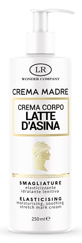 CREMA MADRE, crema corpo al Latte d'Asina specifica per il trattamento Prima&Dopo (previeni e cura) delle smagliature, 250 ml - Wonder Company