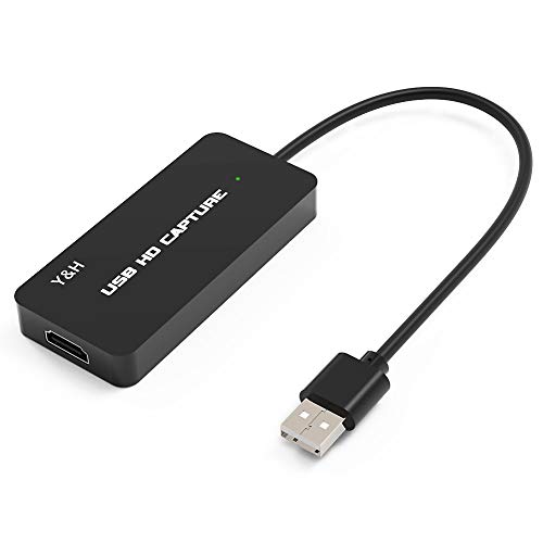 Y&H - Scheda di acquisizione da HDMI a USB per video HD, 1080p, 60 fps, video live streaming, per Xbox 360, Xbox One/PS4, Wii U e Nintendo Switch