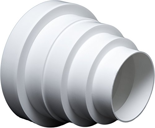 Riduttore universale per sistemi di ventilazione, diametro 80-150 mm con tubo di diametro 100, 120, 125 e 150 mm per condotti di ventilazione..