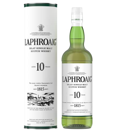 Laphroaig Islay Single Malt Scotch Whisky, 10 Anni, 700 ml