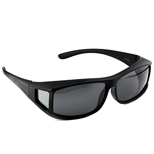ACTIVE SOL Sovraocchiali da sole | UV400 Occhiali da sole clip-on da uomo | polarizzati | Occhiali clip-on polarizzati per chi porta occhiali da vista