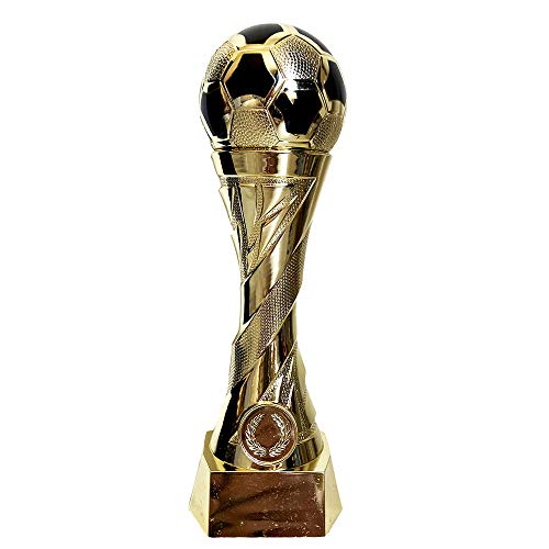 Larius Group - Trofeo di calcio, misura extra large (250 mm, 460 gr.) - Trofeo - Scarpa d'oro
