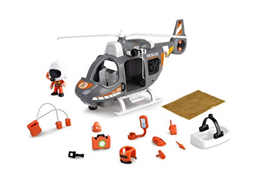 Pinypon Action 700015350 - Elicottero di Salvataggio con Personaggio e Accessori, per Bambini tra 4 e 8 Anni