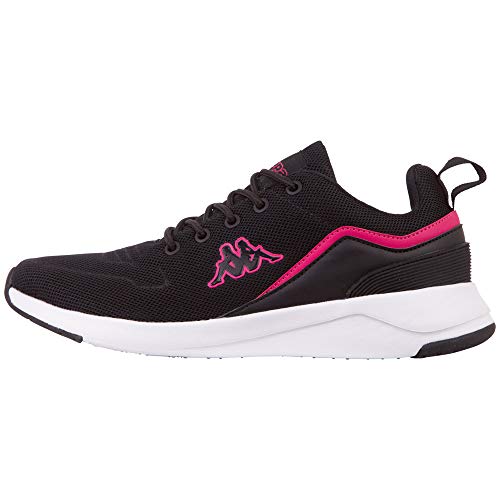 Kappa Darou Unisex Scarpe per jogging su strada Unisex - Adulto, Nero (Black/Pink), 39 EU