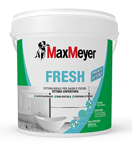 MaxMeyer Pittura per interni Bagni& Cucine Fresh BIANCO 4 L