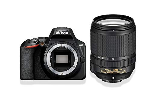 Nikon D3500 Fotocamera Reflex Digitale con Obiettivo Nikkor AF-S 18/140VR, 24.2 Megapixel, LCD 3', SD da 16 GB 300x Premium Lexar, Nero [Nital Card: 4 Anni di Garanzia]