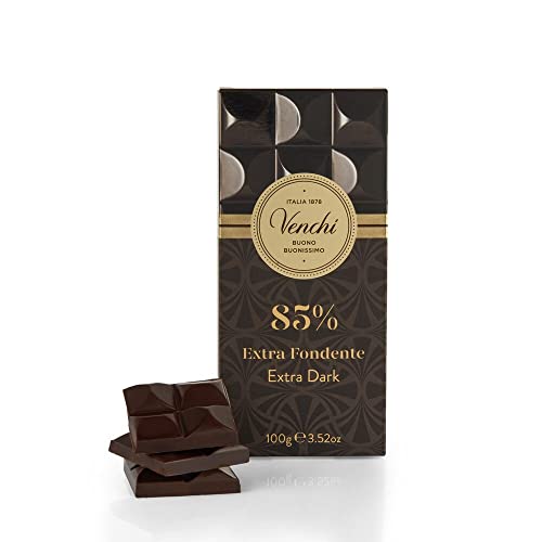 Venchi Tavoletta di Cioccolato Fondente 85% Cuor di Cacao, 100g