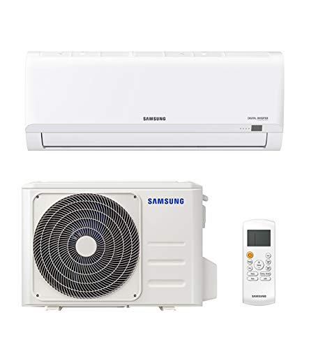 Samsung Clima AR30 Malibu Climatizzatore Monosplit, 9000 BTU, GAS R32, AR09TXHQBWKNEU+AR09TXHQBWKXEU, [Classe di efficienza energetica A++/A+]